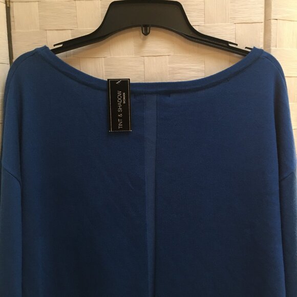 NWT Tint & Shadow blue tunic sweater 1X - Picture 6 of 8